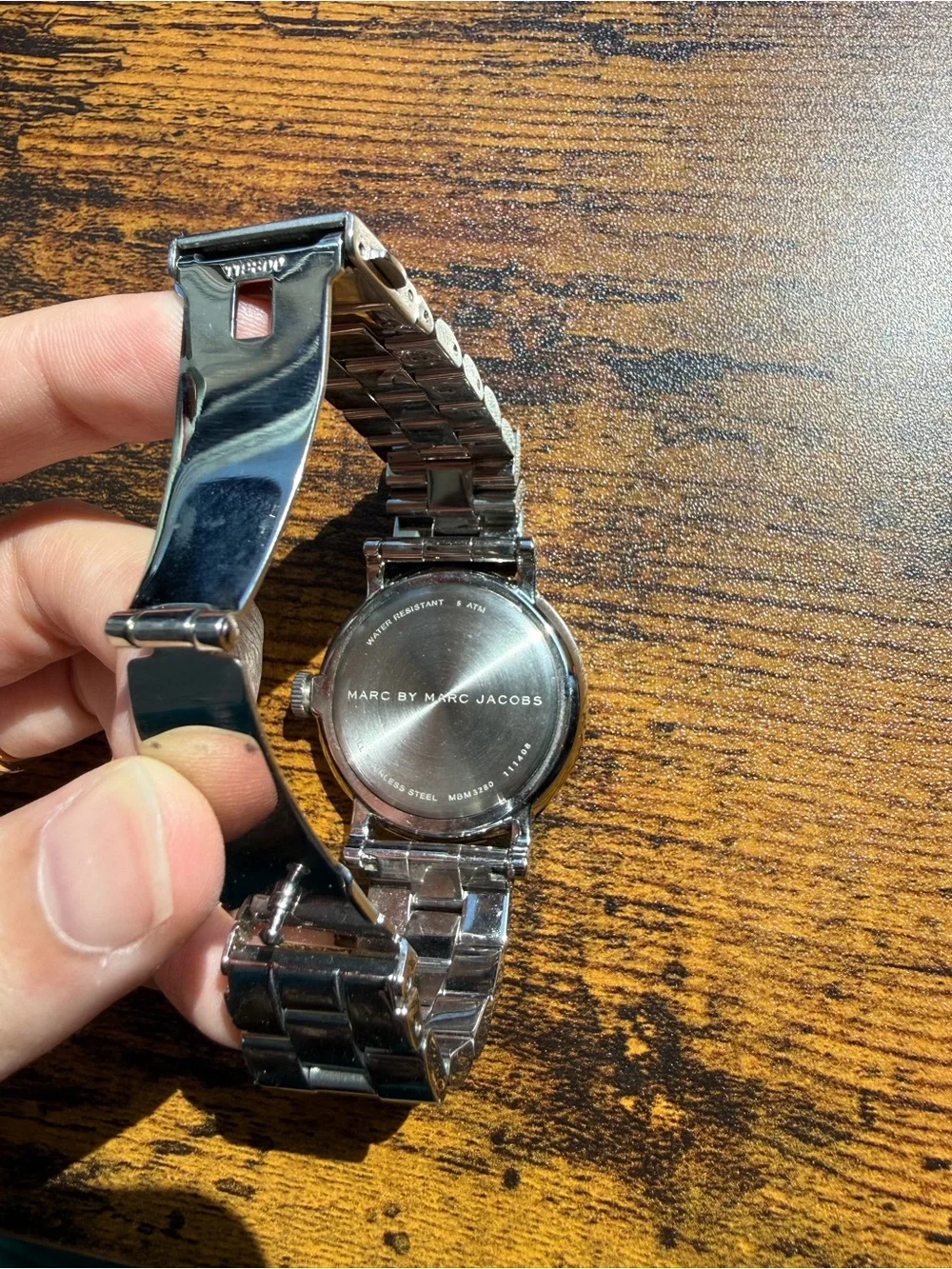 Marc Jacobs polished silver
